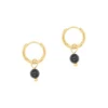 Sloya Créoles Serena Obsidienne | Femme Boucles D'Oreilles