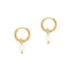 Sloya Créoles Serena Pierres de Lune | Femme Boucles D'Oreilles