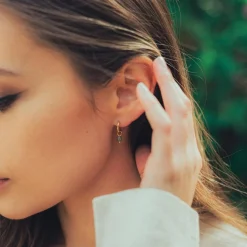 Sloya Créoles Serena Spectrolite | Femme Boucles D'Oreilles
