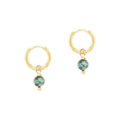 Sloya Créoles Serena Turquoise Africain | Femme Boucles D'Oreilles