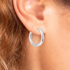 So Charm Bijoux Créoles So Charm - B4139-ARGENT - Boucles D'Oreilles Argentées | Femme Boucles D'Oreilles