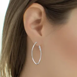So Charm Bijoux Créoles So Charm - B2787-ARGENT - Boucles D'Oreilles Argentées | Femme Boucles D'Oreilles