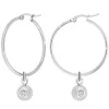 So Charm Bijoux Créoles So Charm - BD2261-ARGENT-DIAMANT - Boucles D'Oreilles Argentées | Femme Boucles D'Oreilles
