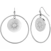 So Charm Bijoux Créoles So Charm - BD2318-BO-ARGENT-DIAMANT-BLANC - Boucles D'Oreilles Argentées | Femme Boucles D'Oreilles