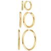 So Charm Bijoux Créoles So Charm - B4139-DORE+B4140-DORE+B4141-DORE - Boucles D'Oreilles Dorées | Femme Boucles D'Oreilles