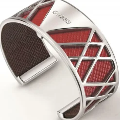 Guess Bijoux Cuir SMALL pour Bracelet My Bangle Guess UBS84033 - Cuir My Bangle Small Marron Orange Femme | Femme Bracelet
