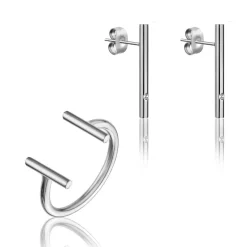 Emily Westwood Bijoux Ensemble Bijoux Femme Emily Westwood WS051S - Acier Argent | Femme Bague