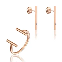 Emily Westwood Bijoux Ensemble Bijoux Femme Emily Westwood WS051R - Acier Doré rose | Femme Bague