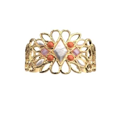 Les Georgettes Jonc femme 70443460108000 Doré P-Rosace | Femme Bracelet