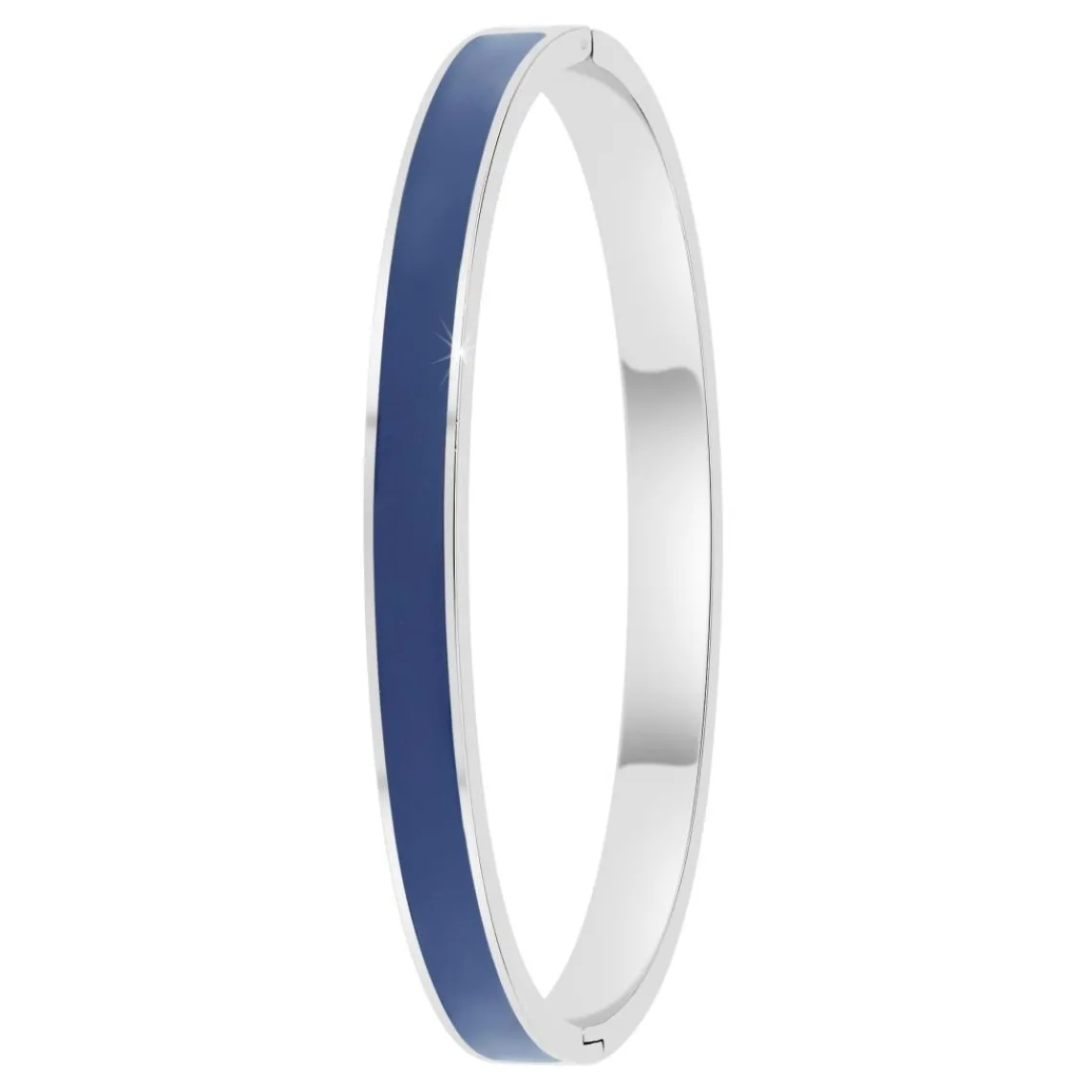 So Charm Bijoux Jonc Femme So Charm - B4339-ARGENT-BLEUFONCE - Bracelet Email Argenté | Femme Bracelet