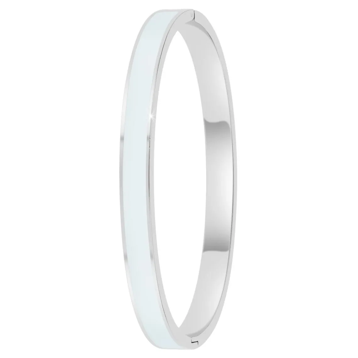 So Charm Bijoux Jonc Femme So Charm - B4339-ARGENT-BLANC - Bracelet Email Argenté | Femme Bracelet