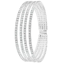 So Charm Bijoux Jonc Femme So Charm - B3346-ARGENT - Bracelet Mode Argenté | Femme Bracelet