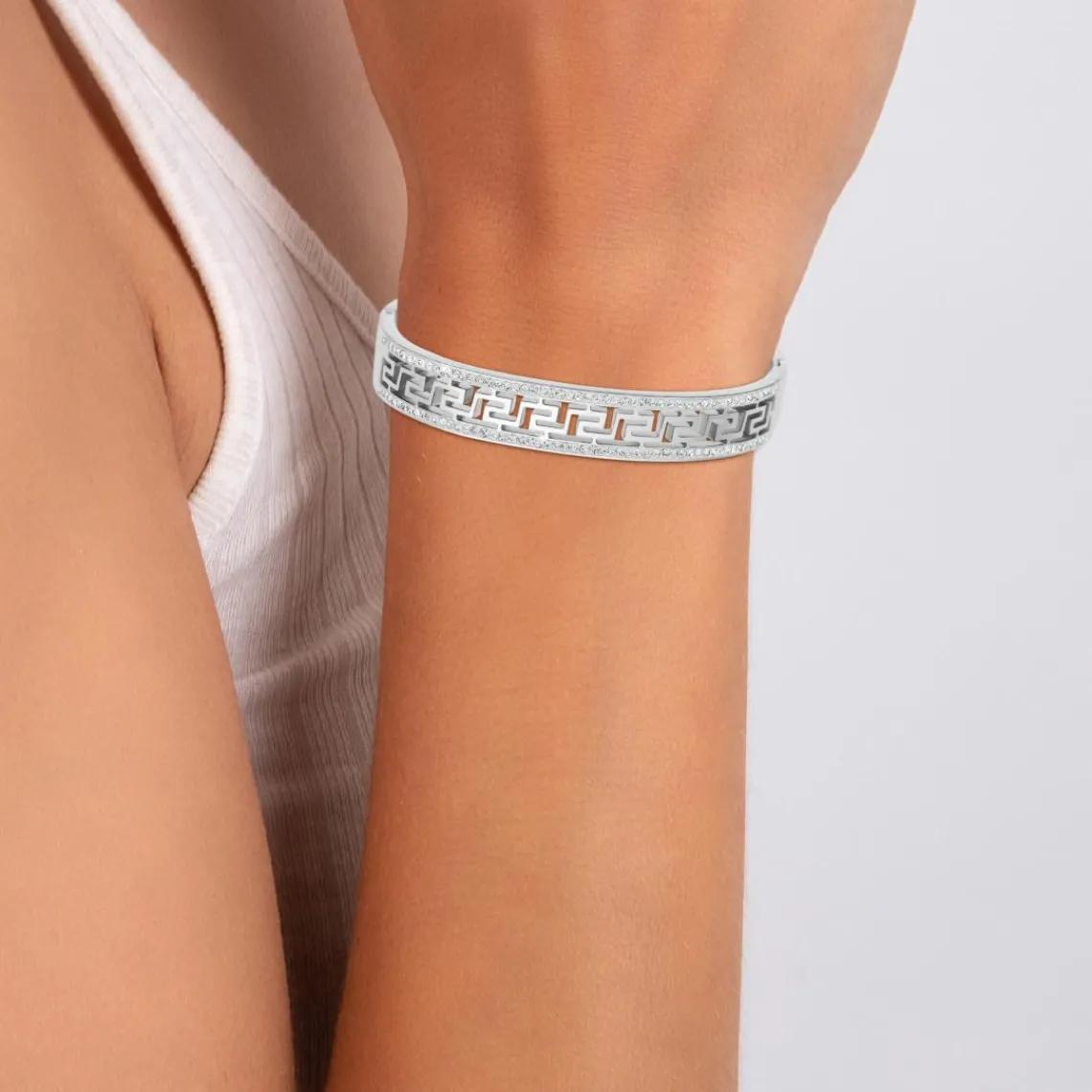 So Charm Bijoux Jonc Femme So Charm - B3384-ARGENT - Bracelet Mode Argenté | Femme Bracelet