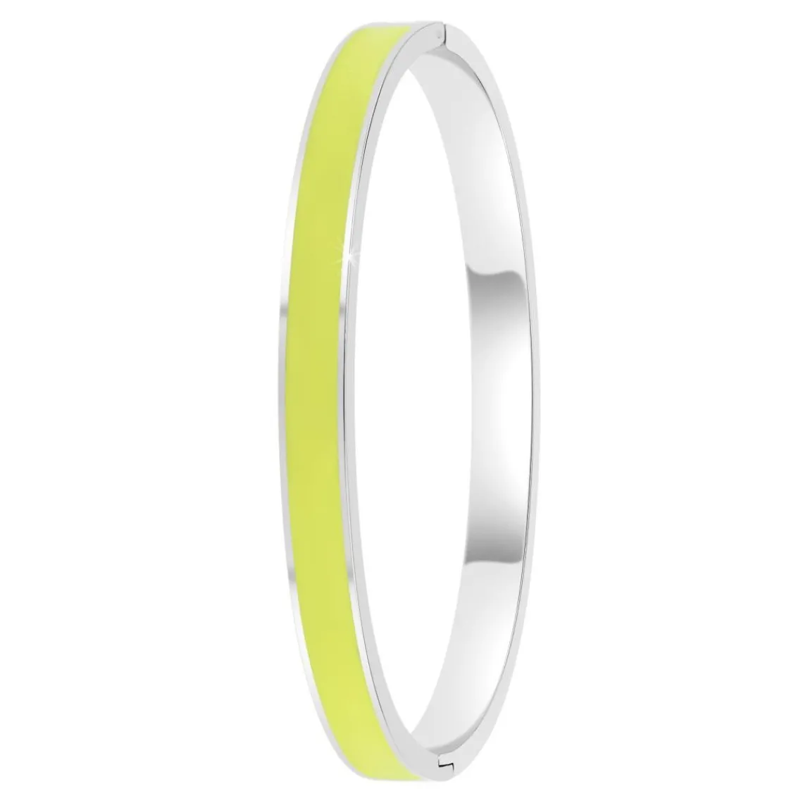 So Charm Bijoux Jonc Femme So Charm - B4339-ARGENT-JAUNE - Bracelet Email Argenté | Femme Bracelet