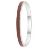 So Charm Bijoux Jonc Femme So Charm - B4339-ARGENT-MARRON - Bracelet Email Argenté | Femme Bracelet