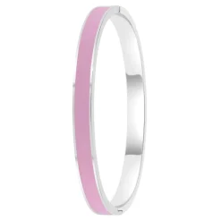 So Charm Bijoux Jonc Femme So Charm - B4339-ARGENT-ROSE - Bracelet Email Argenté | Femme Bracelet