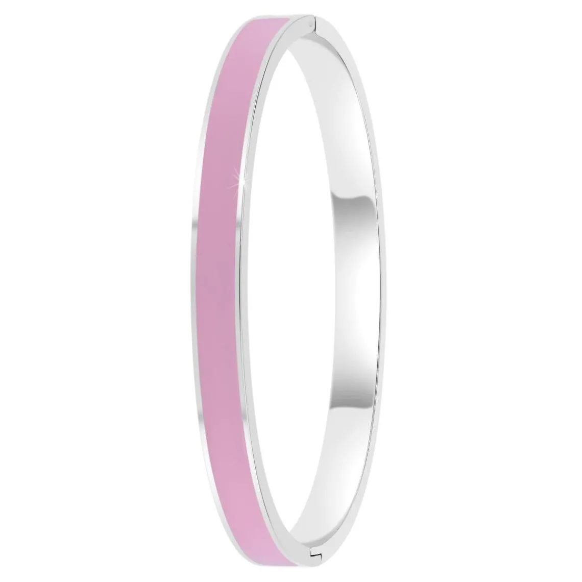 So Charm Bijoux Jonc Femme So Charm - B4339-ARGENT-ROSE - Bracelet Email Argenté | Femme Bracelet