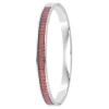 So Charm Bijoux Jonc Femme So Charm - B4337-ARGENT-ROUGE - Bracelet Mode Argenté | Femme Bracelet