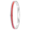 So Charm Bijoux Jonc Femme So Charm - B4338-ARGENT-ROUGE - Bracelet Email Argenté | Femme Bracelet