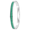 So Charm Bijoux Jonc Femme So Charm - B4337-ARGENT-VERT - Bracelet Mode Argenté | Femme Bracelet