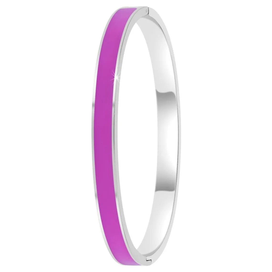 So Charm Bijoux Jonc Femme So Charm - B4339-ARGENT-VIOLET - Bracelet Email Argenté | Femme Bracelet