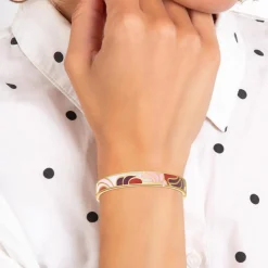 So Charm Bijoux Jonc Femme So Charm - B3077 - Bracelet Email Doré | Femme Bracelet