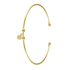So Charm Bijoux Jonc Femme So Charm - BD1143-DORE-DIAMANT - Bracelet Mode Doré | Femme Bracelet