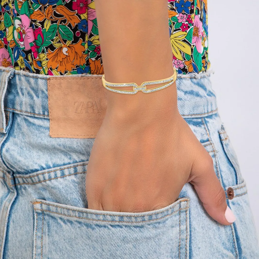 So Charm Bijoux Jonc Femme So Charm - B2932-DORE - Bracelet Mode Doré | Femme Bracelet