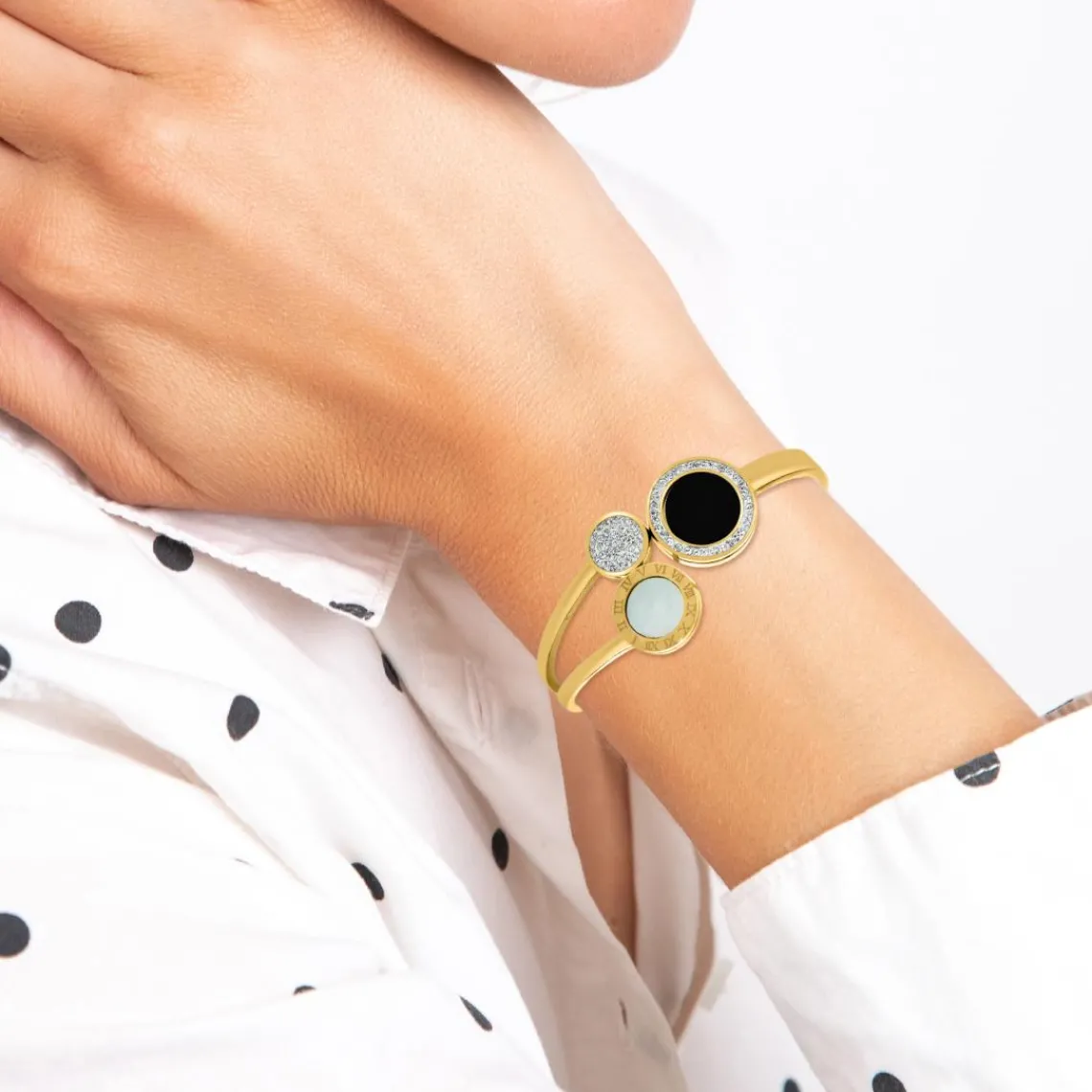 So Charm Bijoux Jonc Femme So Charm - B3220-DORE - Bracelet Mode Doré | Femme Bracelet