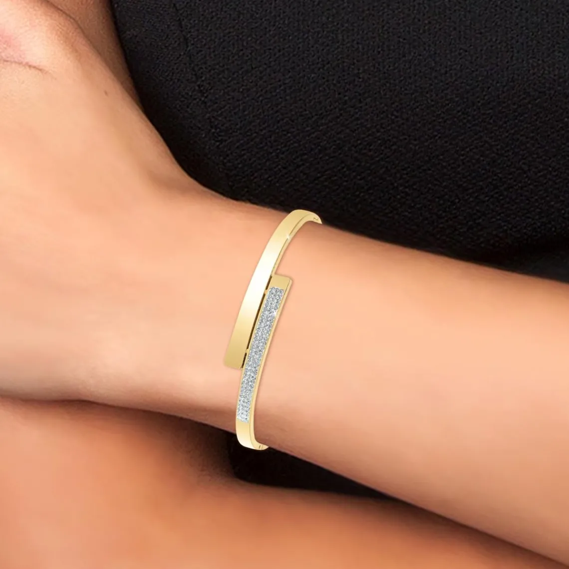 So Charm Bijoux Jonc Femme So Charm - B2532-DORE - Bracelet Mode Doré | Femme Bracelet