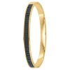 So Charm Bijoux Jonc Femme So Charm - B4337-DORE-NOIR - Bracelet Mode Doré | Femme Bracelet