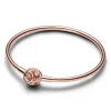 Pandora Jonc Fermoir Cercles Moments Doré Rose | Femme Bracelet