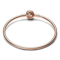 Pandora Jonc Fermoir Cercles Moments Doré Rose | Femme Bracelet