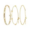 Angèle M Bijoux Lot de trois Bracelets Femme Angèle M B2371-DORE+B2384-DORE+B2386-DORE | Femme Bracelet