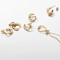 Pandora Manchette d’Oreille Symbole de l’Infini Organique | Femme Boucles D'Oreilles
