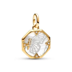 Pandora Médaillon Papillon Nacré ME | Femme Charms