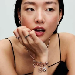 Pandora Mini Dangle Cœur Chakra Rose ME | Femme Charms