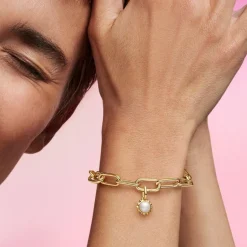 Pandora Mini Dangle Soleil et Perle de Culture d’Eau Douce Traitée ME | Femme Charms