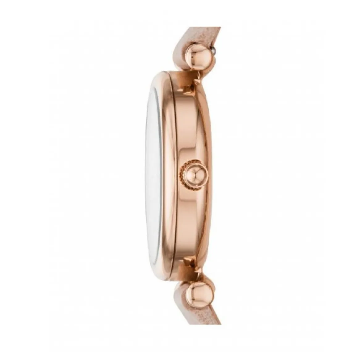 Fossil Montre ES4699 - CARLIE MINI Boîtier Acier Doré Rose Bracelet Cuir Rose Femme | Femme Mode|Rose