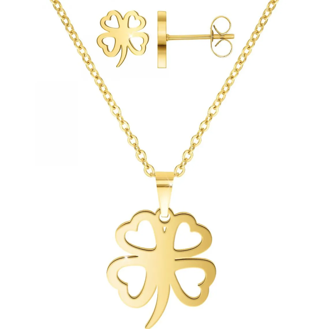 Angèle M Bijoux Parure femme Angèle M B2149-DORE | Femme Collier Et Pendentif