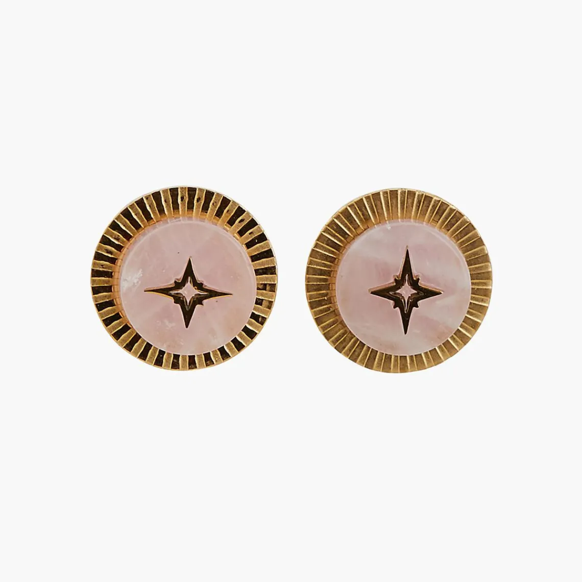Balaboosté Pendantes Femme Acier Gravée Avec Pierre Et Etoile - 3502456560277 Métal Rose | Femme Boucles D'Oreilles