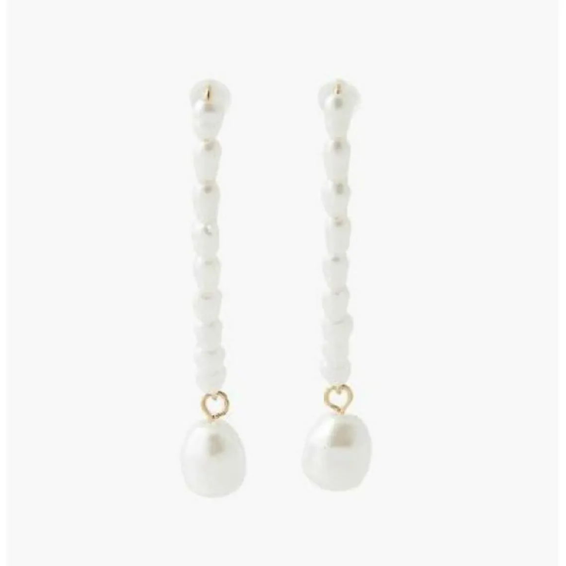 Balaboosté Pendantes Femme Bo Crochet Avec Tige En Perles - 3502456532137 Métal Blanc | Femme Boucles D'Oreilles