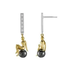 Jourdan Pendantes AJF170001E - LUNA - Argent Argent | Femme Boucles D'Oreilles