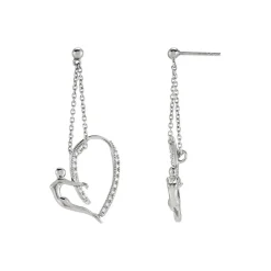Jourdan Pendantes AJF170004E - NINA - Argent Argent | Femme Boucles D'Oreilles