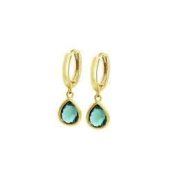 Lotus Silver Pendantes Colors LP3563-4-5 Argent Vert Doré | Femme Boucles D'Oreilles