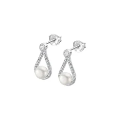 Lotus Silver Pendantes Pearls LP3481-4-1 Argent | Femme Boucles D'Oreilles