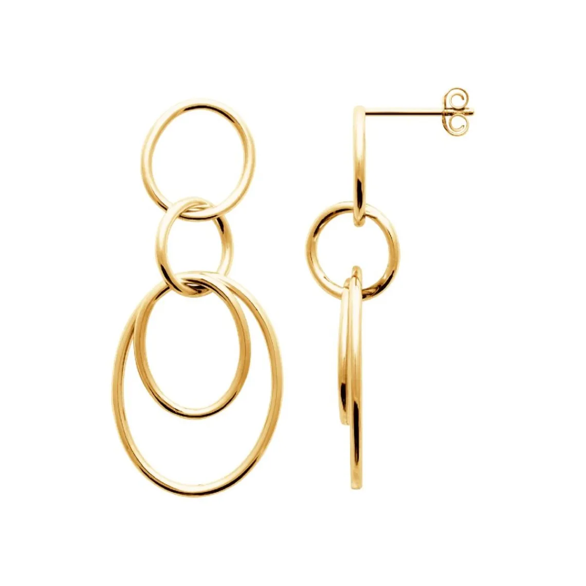Maison de la Bijouterie Pendantes Sensimio Y3035600 Plaqué or | Femme Boucles D'Oreilles