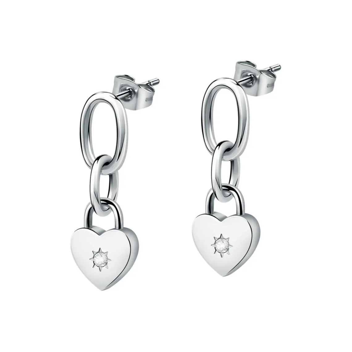 Morellato Bijoux Pendantes SAUB07 - Acier Argent | Femme Boucles D'Oreilles