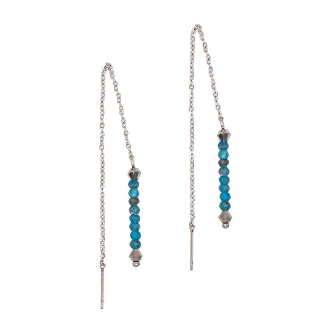 Sloya Pendantes Lumia en pierres Apatite | Femme Boucles D'Oreilles