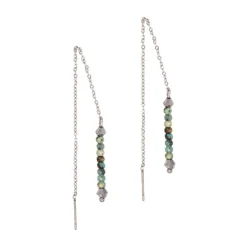 Sloya Pendantes Lumia en pierres Turquoise Africain | Femme Boucles D'Oreilles